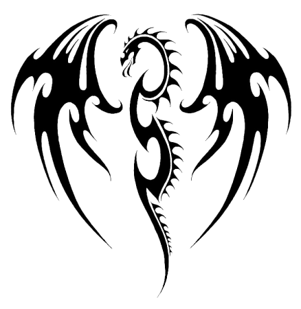 Стилизованное изображение дракона