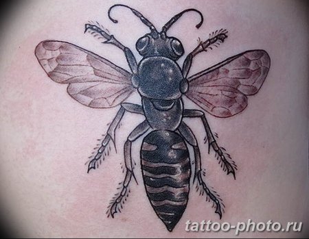Пчела тату графикой