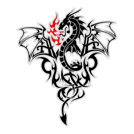 Тату дракон