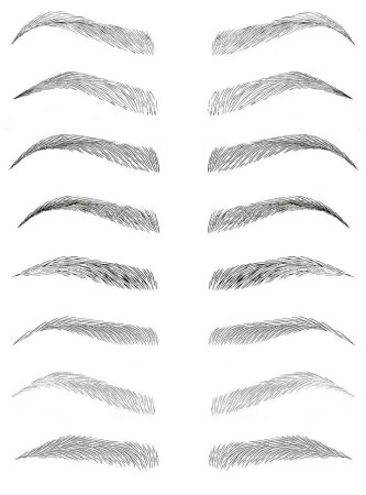 Эскиз бровей