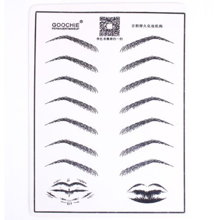 Волосковая техника бровей перманентного макияжа схема