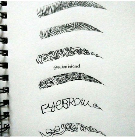 Тату эскизы на бровь