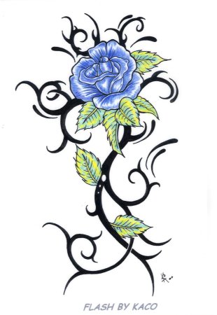 Тату цветы эскизы цветные