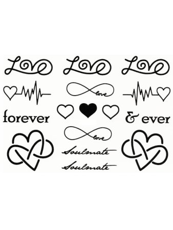 Переводное тату надпись