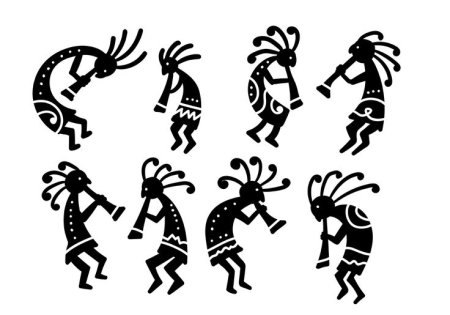 Индейские символы Кокопелли