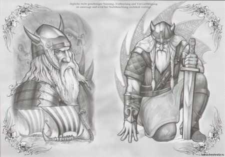 Богатырь тату эскизы