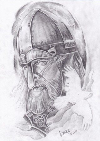 Богатырь эскиз