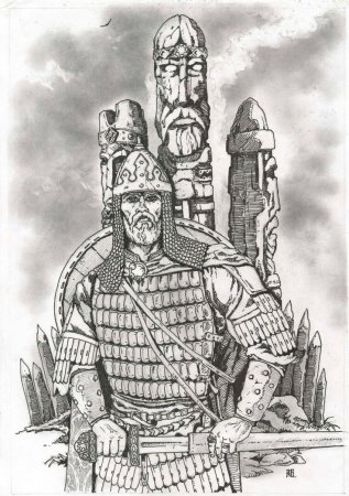 Евпатий Коловрат эскиз