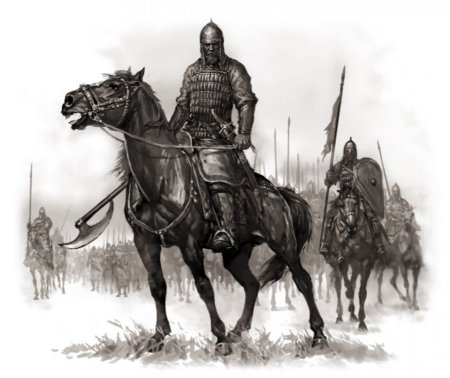 Воины на коне Русичи