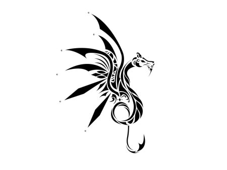 Дракон тату эскиз