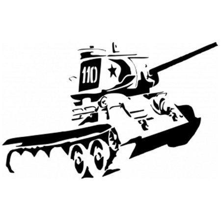 Трафарет танка т 34