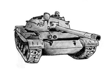 Т-62 рисунок