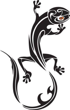 Тату саламандра трайбл