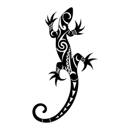 Полинезия тату эскизы ящерица