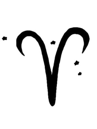 Мини тату Овен