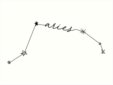 Созвездие овна тату эскиз