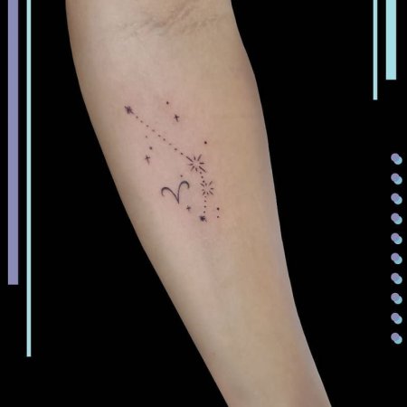 Созвездие овна тату