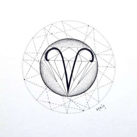 Тату Овен эскизы