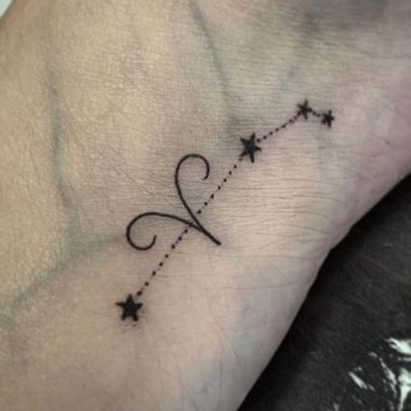 Тату знак зодиака Овен Созвездие