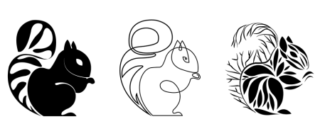 Белка стилизация