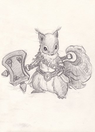 Белка рисунок тату