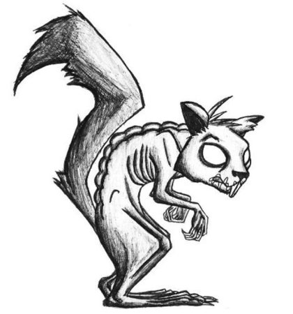 Злая белка тату