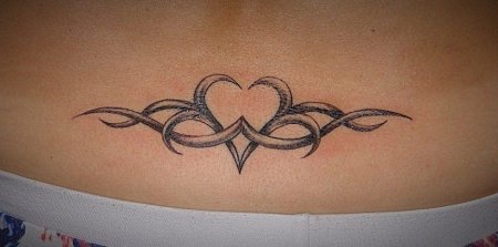 Тату для девушек на пояснице узоры