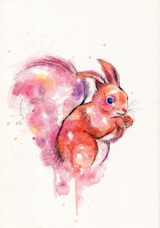 Небольшие рисунки акварелью
