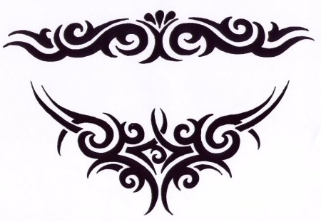 Тату трайбл на пояснице эскизы мужские