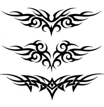 Тату хной на пояснице