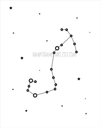 Скорпион Созвездие схема