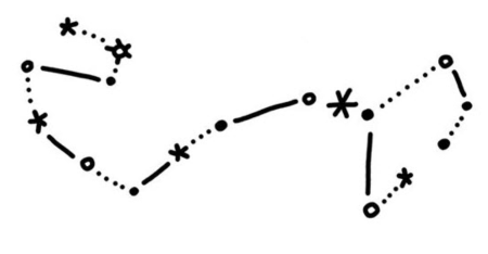 Созвездие Скорпион зарисовать