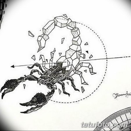 Созвездие скорпиона тату эскиз