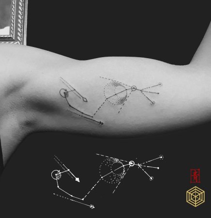 Созвездие Карина тату