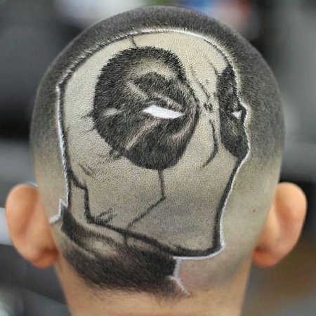 Хаир тату для мальчиков Бэтмен