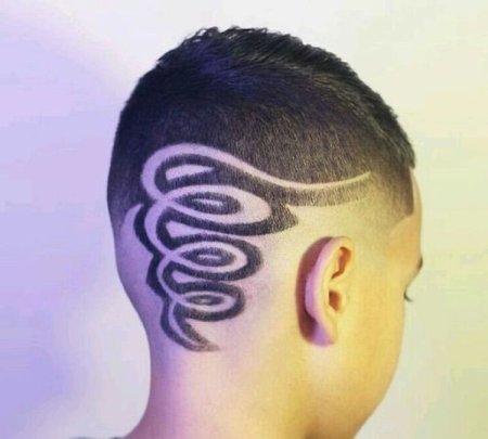 Рисунки на голове для мальчиков