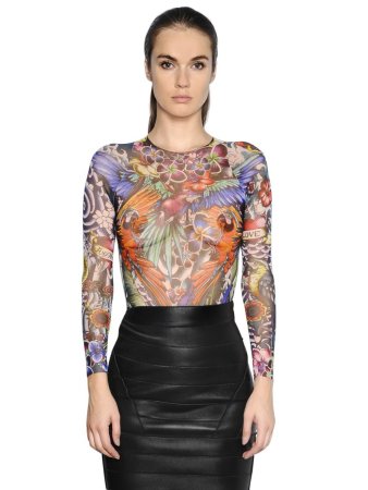 Кофта с эффектом тату