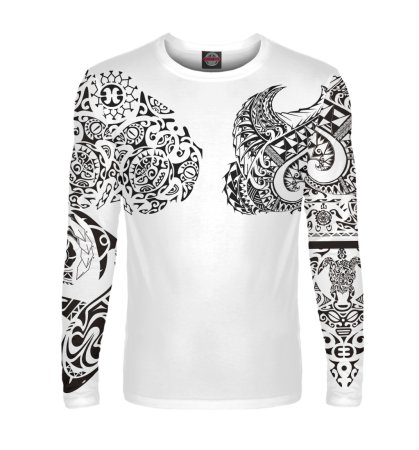 Кофта с тату-рукавами