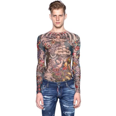 Vetements водолазка Tattoo