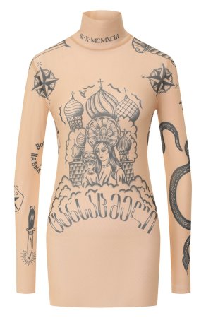 Водолазка с татуировками женская