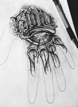 Эскизы тату на кисть