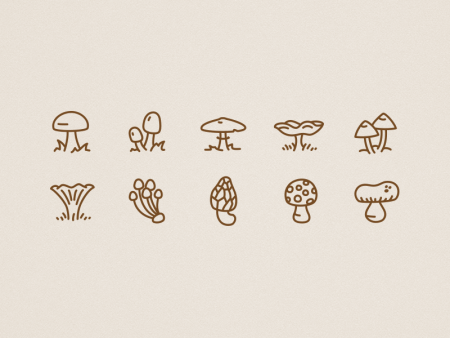 Тату гриб Минимализм