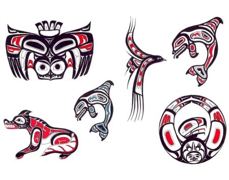 Тату акула Полинезия