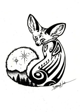 Fennec Fox тату