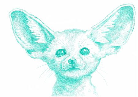 Лиса фенек рисунок