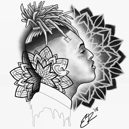 Эскизы тату XXXTENTACION