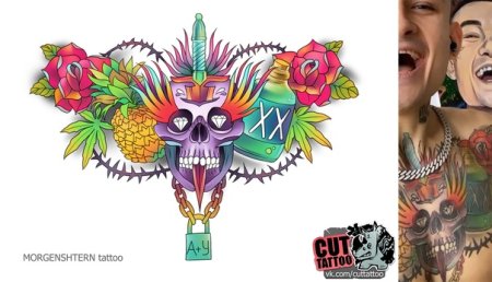 Тату маргенштрн а на груди