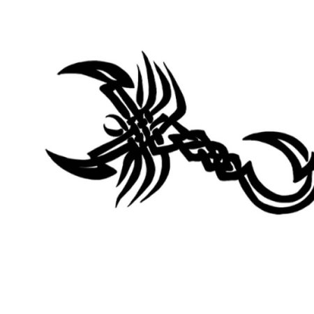 Тату Скорпион трайбл эскиз
