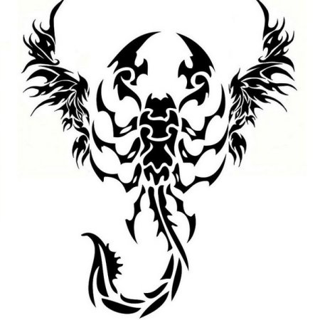 Скорпион трайбл эскиз