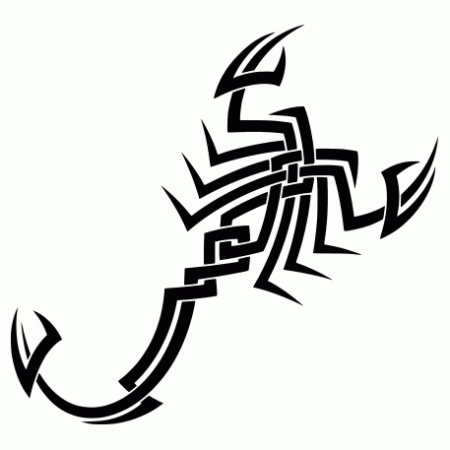 Скорпион в графическом стиле